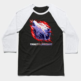 Trinity Crasher Red and white a Cool full Wolf tee Baseball T-Shirt